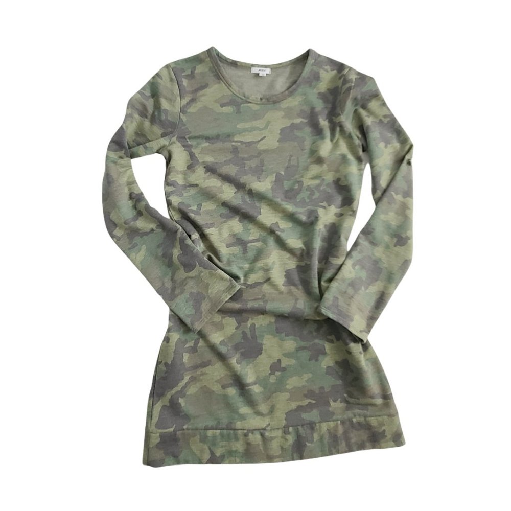 Ladies Camo Sweater Top - Ardene - Size Small